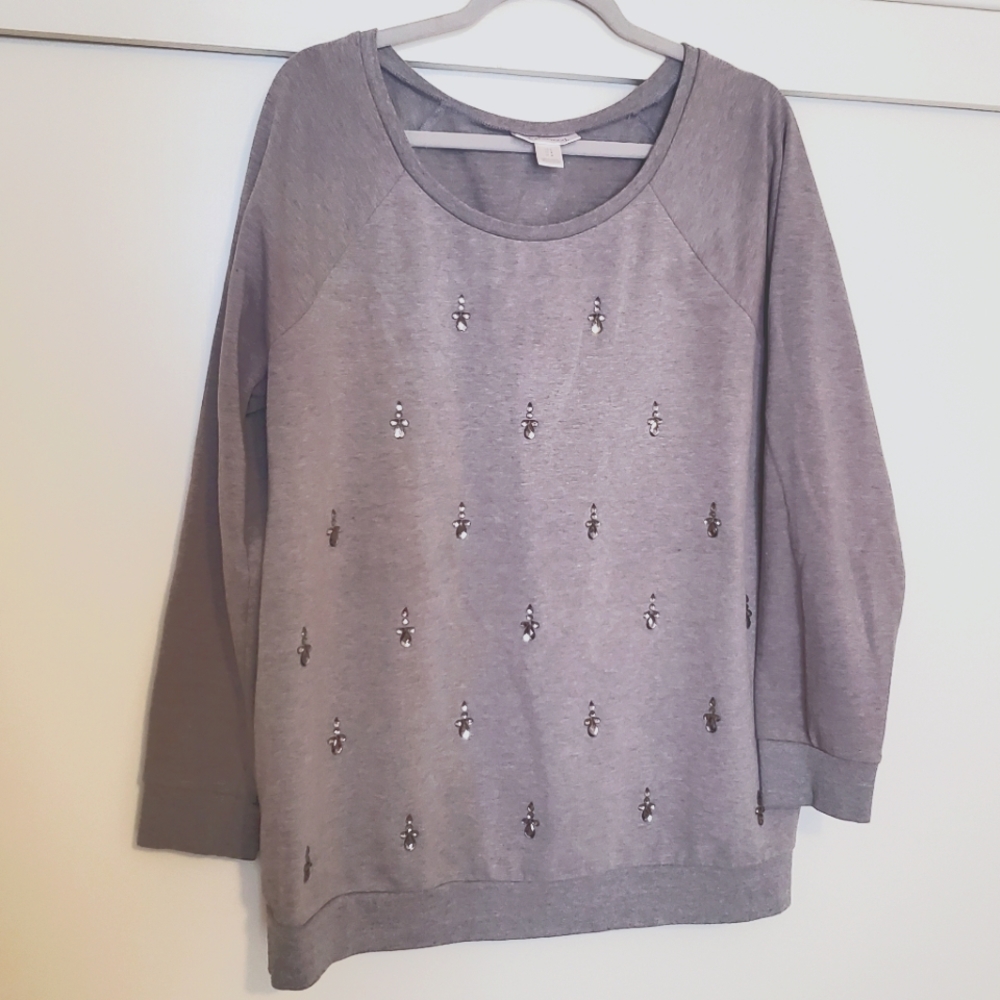 Embellished Maternity Sweatshirt